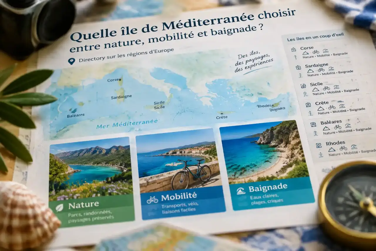 Quelle île de Méditerranée choisir entre nature, mobilité et baignade ?
